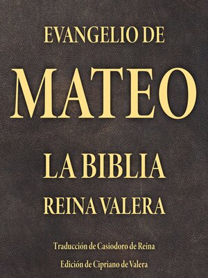 cover image of Evangelio de Mateo